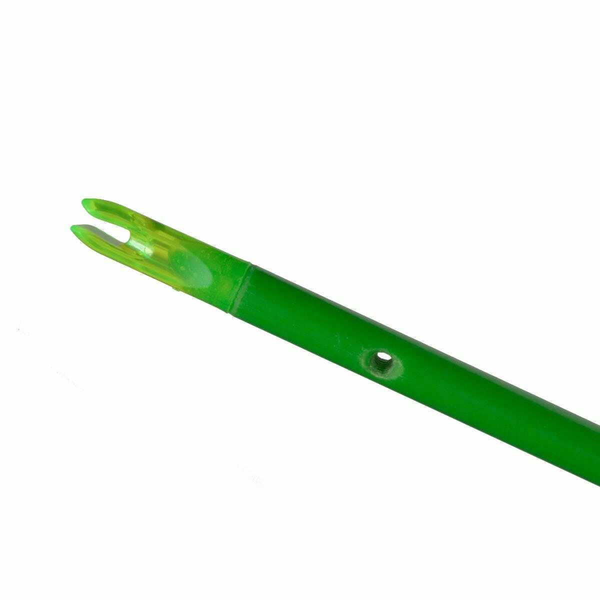 Truglo Lightweight 5/16in Waterproof High-Visible Durable Green Archery Arrow Replacement Nocks for Tapered Bowfishing Arrows, 6-Pack