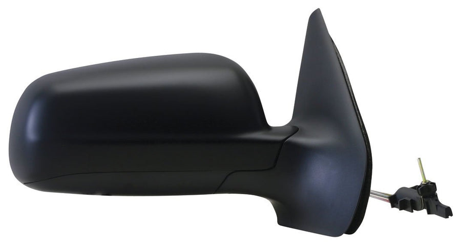 Fit System Side Passenger Mirror for VW Golf/GTI/Jetta, Black, Foldaway, Heated, Blue Lens, Manual Remote