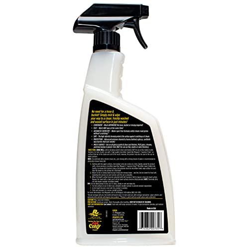 Ultimate Waterless Wash & Wax Meguiar’s, Scratch-Free Cleaning Spray that Cleans and Protects Without Water, 2-in-1 Detailer for Shine, Cool Car Gifts for Men and Women, 26 Oz