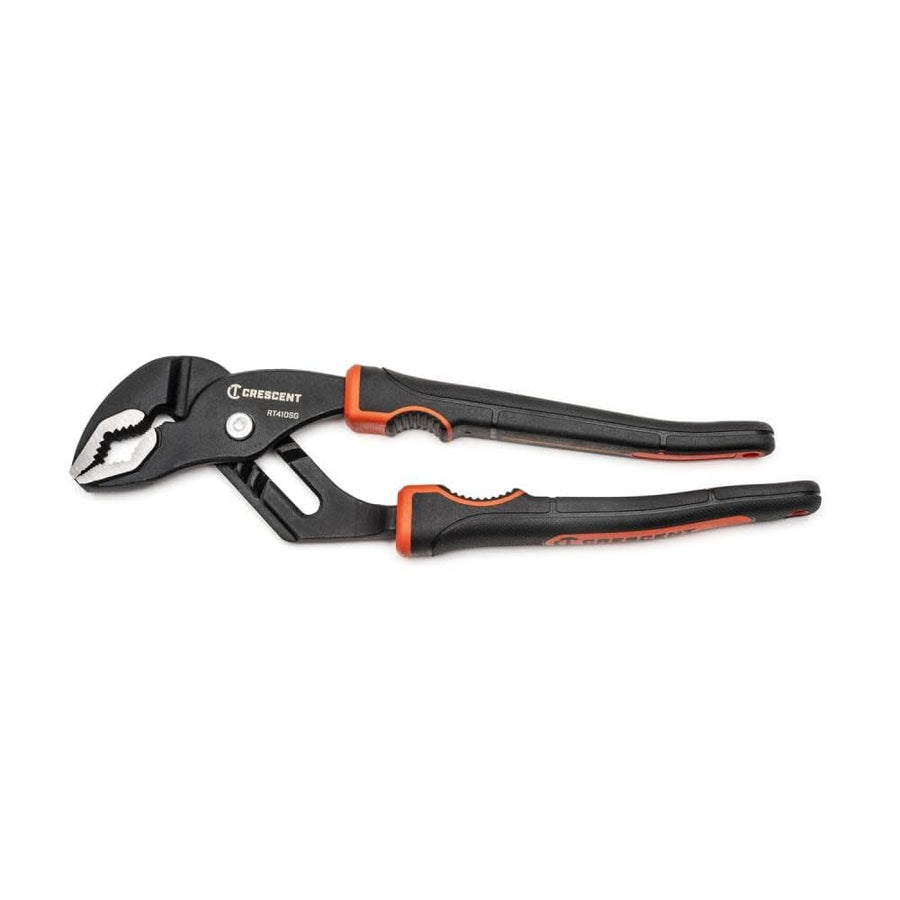 Crescent 2 Piece V-Jaw Grip Zone Dual Material Tongue & Groove Plier Set - 10" & 12" Versatile Pliers - Heavy Duty Hand Tools for Plumbing Tasks, Home Improvement & Repair - RT400SGSET2-05