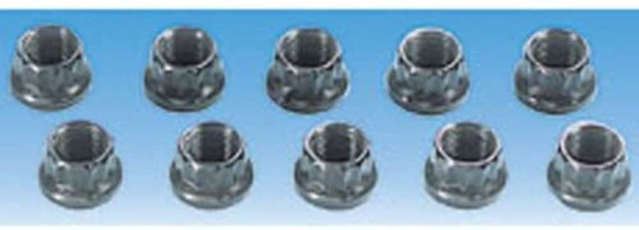 Milodon 7/16" 12-Point Nut Kit 82230 - 10 Piece