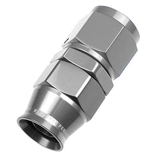 1200-08-5-08 An Straight Red Horse Performance PTFE Reusable Hose End -Clear