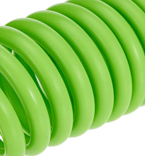 Flexzilla Polyurethane Recoil Air Hose LP1415AFZ | 15 Feet | All Weather Flexibility | Increased Flexibility and Improved Recoil Memory | Pre-Applied Thread Sealer, ZillaGreen