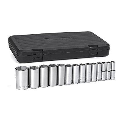 1/2" DR 14 PC SAE DEEP 6 PT SOCKET SET