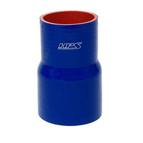 HPS Silicone HTSR-400-450-L6-BLUE High Temperature 4-ply Reinforced Reducer Coupler Hose, 30 PSI Maximum Pressure, 6" Length, 4" > 4-1/2' ID, Blue