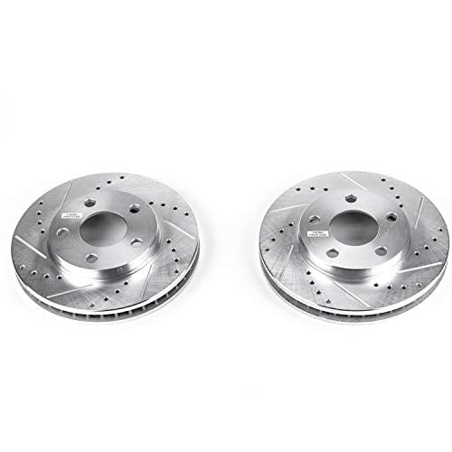 Front Power Stop AR8250XPR Drilled & Slotted Evolution Rotor Pair