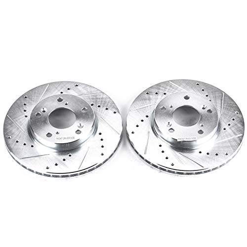 14-15 Acura ILX PowerStop Front Drilled & Slotted Evolution Rotors - Pair (JBR709XPR)
