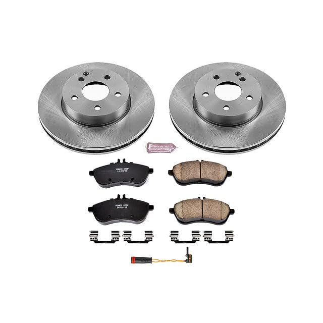 Power Stop Autospecialty KOE5790 Front Replacement Brake Kit-OE Brake Rotors & Ceramic Brake Pads For Mercedes-Benz C250, Mercedes-Benz C300, Mercedes-Benz SLK250 [Model Specific]