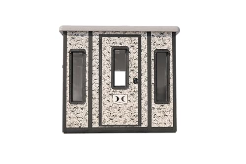 Hawk 87" W x 69" D x 78" T Compound Hunting Assembled Insulated Steel Box Blind | Floor with Rubber Pad and Multiple One-Hand-Operable Windows | Blind Only