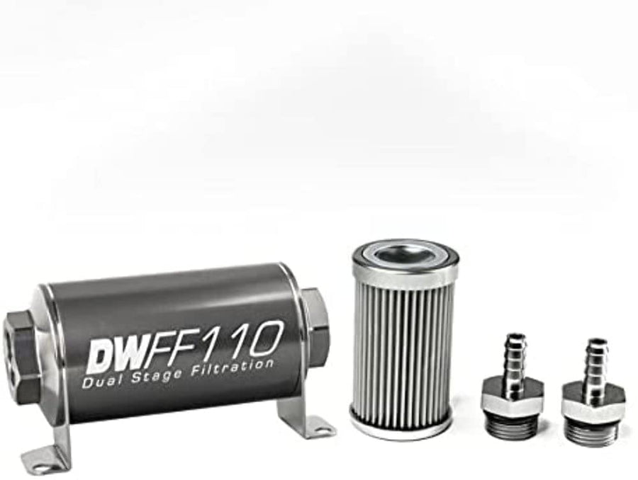 In-line DeatschWerks Fuel Filter and housing kit (8-03-110-010K-516)