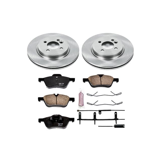 POWERSTOP Autospecialty KOE5724 Front Replacement Brake Kit-OE Brake Rotors & Ceramic Brake Pads For Mini Cooper 2002-2006 [Model Specific]