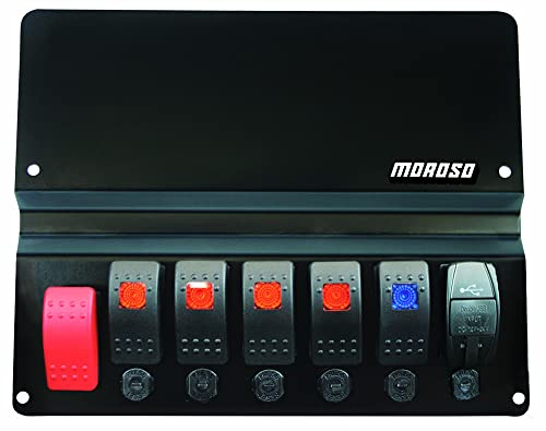 Dash Blockoff Plate Moroso 74311 w/Switches, Fits BMW E46