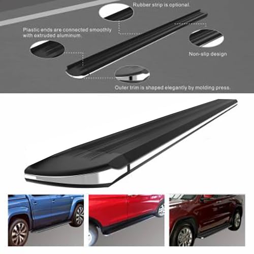 Exceed Black Horse Running Boards Compatible with 2021-2024 Ford Bronco-EX-F1270