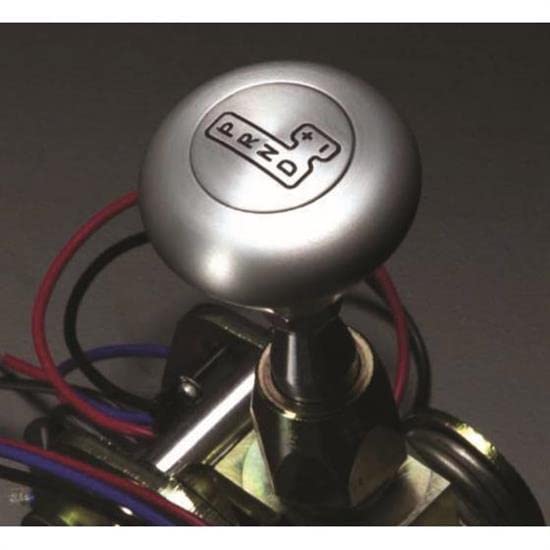 ES Shifter Lokar Performance Products ES6L80DXMB Gm 6L80 Black 10" Single Bend Lever Mushroom Black Knob