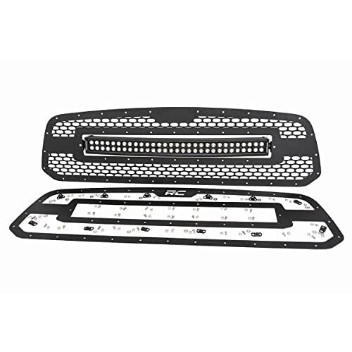 30" Rough Country Mesh Amber DRL LED Grille for 2013-2018 Ram 1500-70199BDA