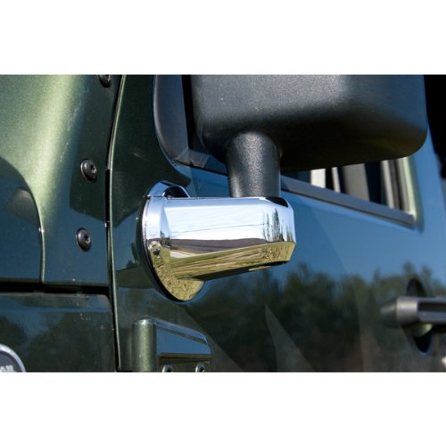 Door Mirror Arm Cover Kit, Chrome | Rugged Ridge | 13311.02 | Fits 2007-2018 Jeep Wrangler JK