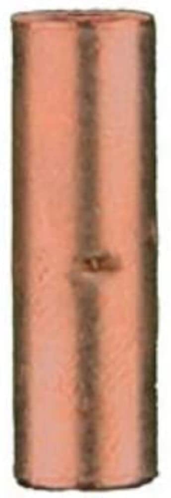 CUR8 Metra-The-Install-Bay Fishman 8-Gauge Copper Un-Insulated Butt Connector - 25 Pack