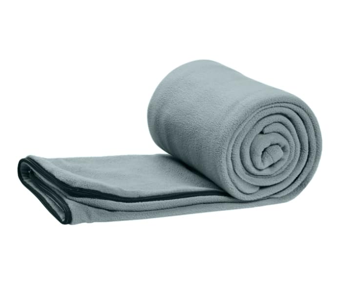 Stratus Coleman 50°F Fleece Sleeping Bag, Gray