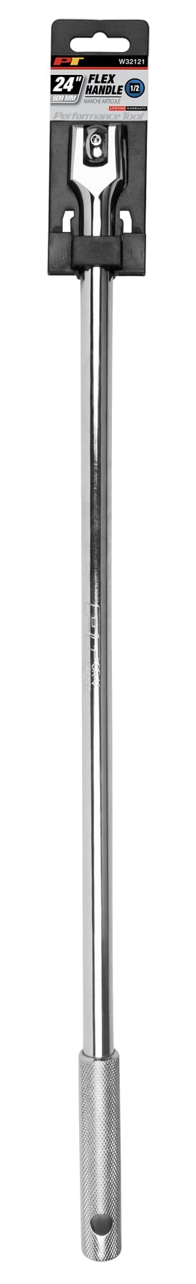 W32121 Performance Tool 1/2-in Drive Flex Handle Home Improvement Hand Tool, Silver, 24 inches