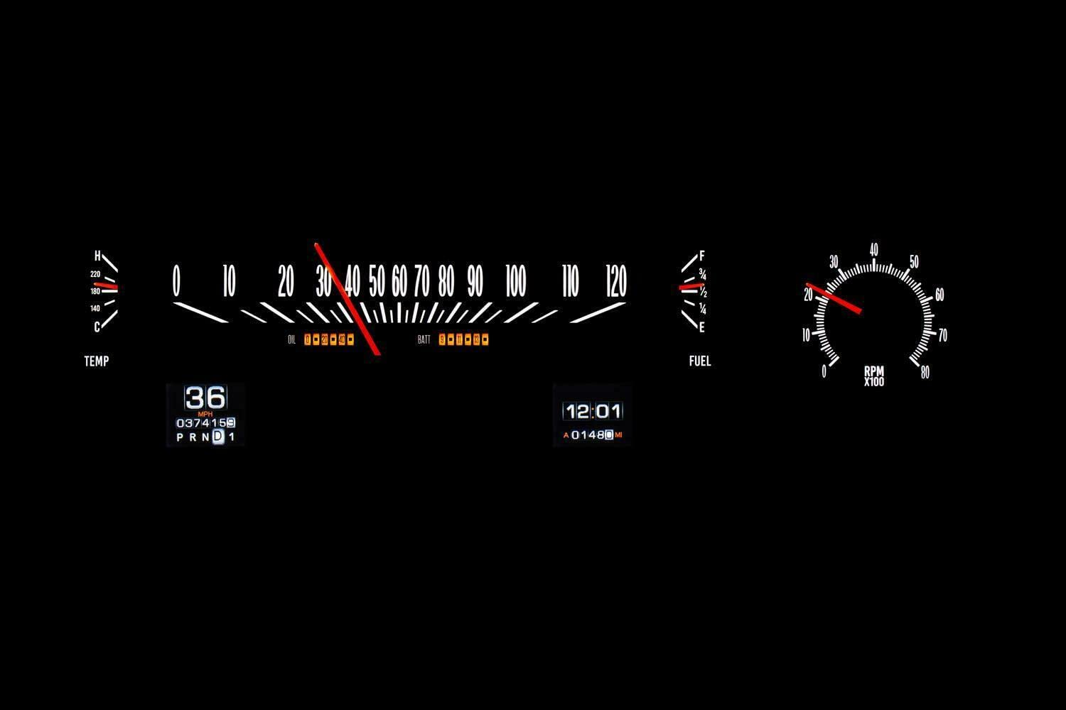 Dakota Digital Instrument System RTX Compatible with 1970-72 Chevy Malibu SS