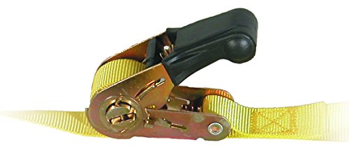 RTD211218 Buyers Products Ratchet Tie Down Straps, 600 lb. Working Load, 12 Foot, 2 Pack, Secure Cargo, Yellow