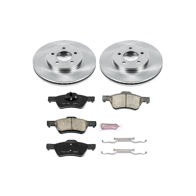 POWERSTOP Autospecialty KOE5571 Front Replacement Brake Kit-OE Brake Rotors & Ceramic Brake Pads