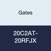 Field Attachable Type T Gates 20C2AT-20RFJX for G2 Hose, 2 Wire, Female JIC 37 Flare Swivel, 1 1/4" ID, 4.85"