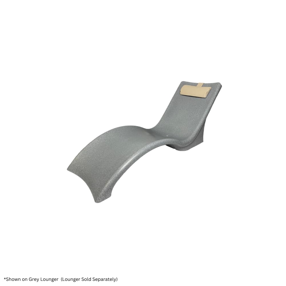 Global Pool Products Sunbrella Lounger Headrest for Pool Chairs - Lounge Head Resting Pillow - Chaise Lounge - Outdoor Pillow - Sand GPP-LF-LCH-S
