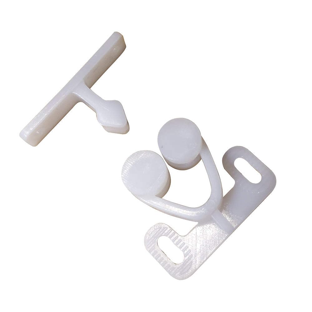 Twin Roller Sea-Dog Door Catch - White
