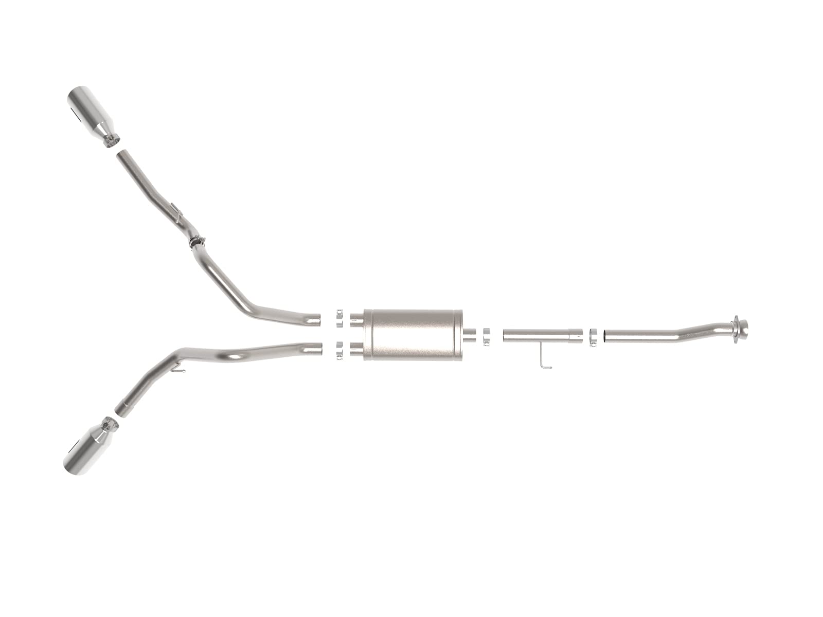 Vulcan Series aFe Power 49-33126-P 3 IN 304 Stainless Steel Cat-Back Exhaust System w/Polished Tip, fits Ford F-150 2021 V8-5.0L/V6-2.7/3.5L (tt)