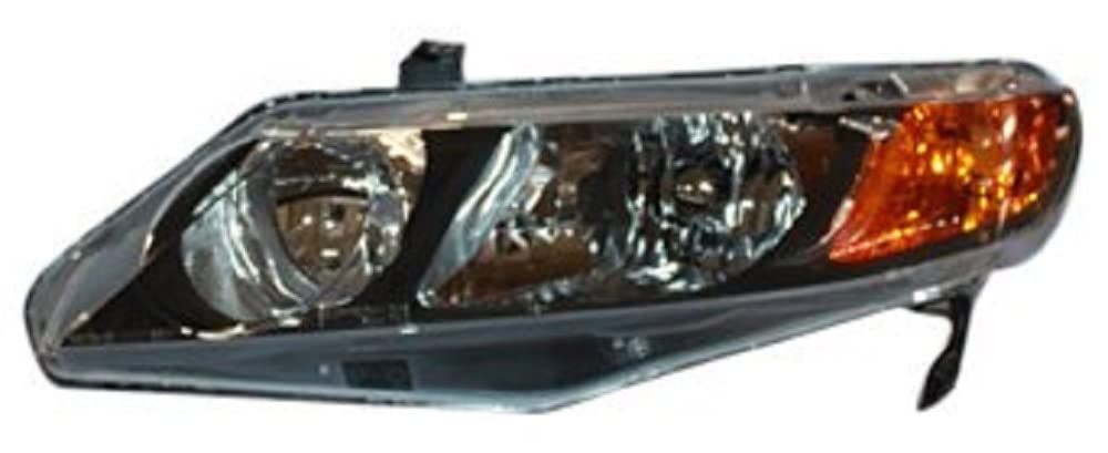 Left TYC Headlight Assembly Compatible with 2006-2008 Honda Civic