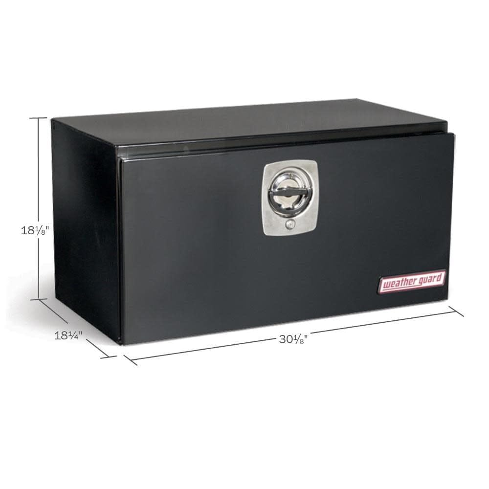 Underbed WEATHER GUARD Tool Box (530502, Steel, Gloss Black