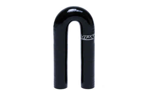 180 Degree HPS Silicone Elbow Coupler Hose HTSEC180-075-BLK, Black