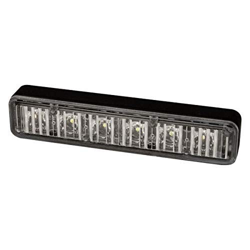 ECCO 6 High-Intensity LED Directional Clear 0.9 amps 12V 24V Multi-Mount Waterproof Warning Light Construction Caution Lights for Truck off Road car Commercial Vehicles, 5 Year Warranty