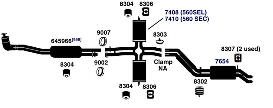 Exhaust Hanger AP Exhaust 8307