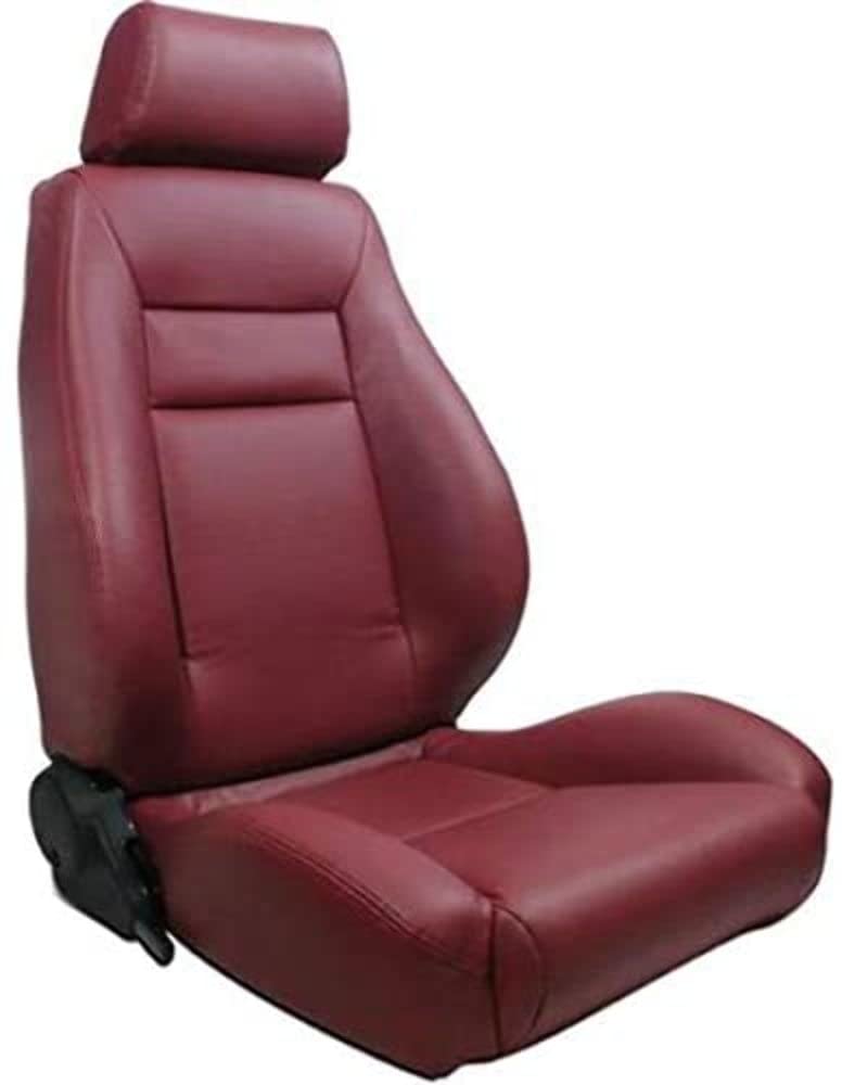 Maroon Vinyl Racing Elite Recliner Right Seat ProCar by Scat 80-1100-56R