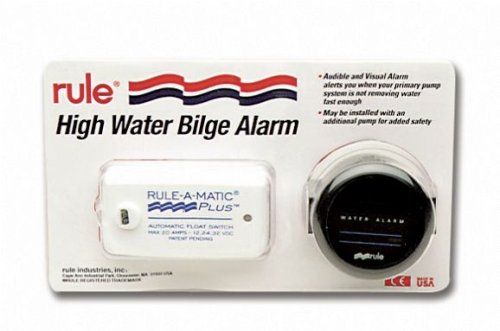 Rule Marine 33ALA High Water Bilge Alarm (Mercury Free, 12-Volt),White