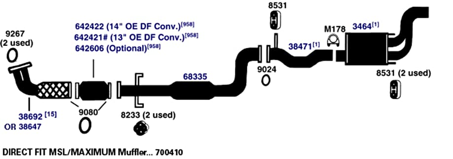 Exhaust Pipe AP Exhaust Products 38471