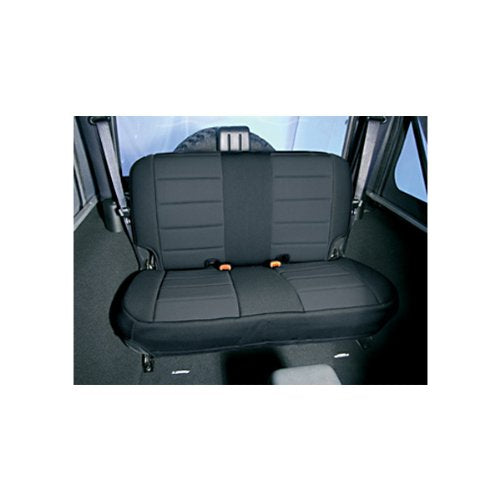 Rear Rugged Ridge 13261.01 Seat Cover, Neoprene Black; 97-02 Jeep Wrangler TJ