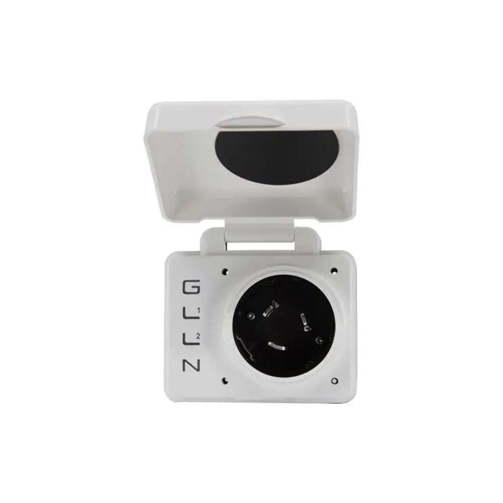 SafeView Smart RV Power Inlet – Power Watchdog SV50API-W, 50 amp, White