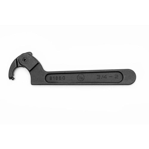 Adjustable GEARWRENCH Black Oxide Spanner Wrench, 1/8" Pin, 3/4" to 2" - 81860