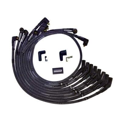 Moroso Ultra Series Black Sleeved Spark Plug Wires, Ford 260/289/302, Non HEI Distributor, 135 Degree Plug Ends
