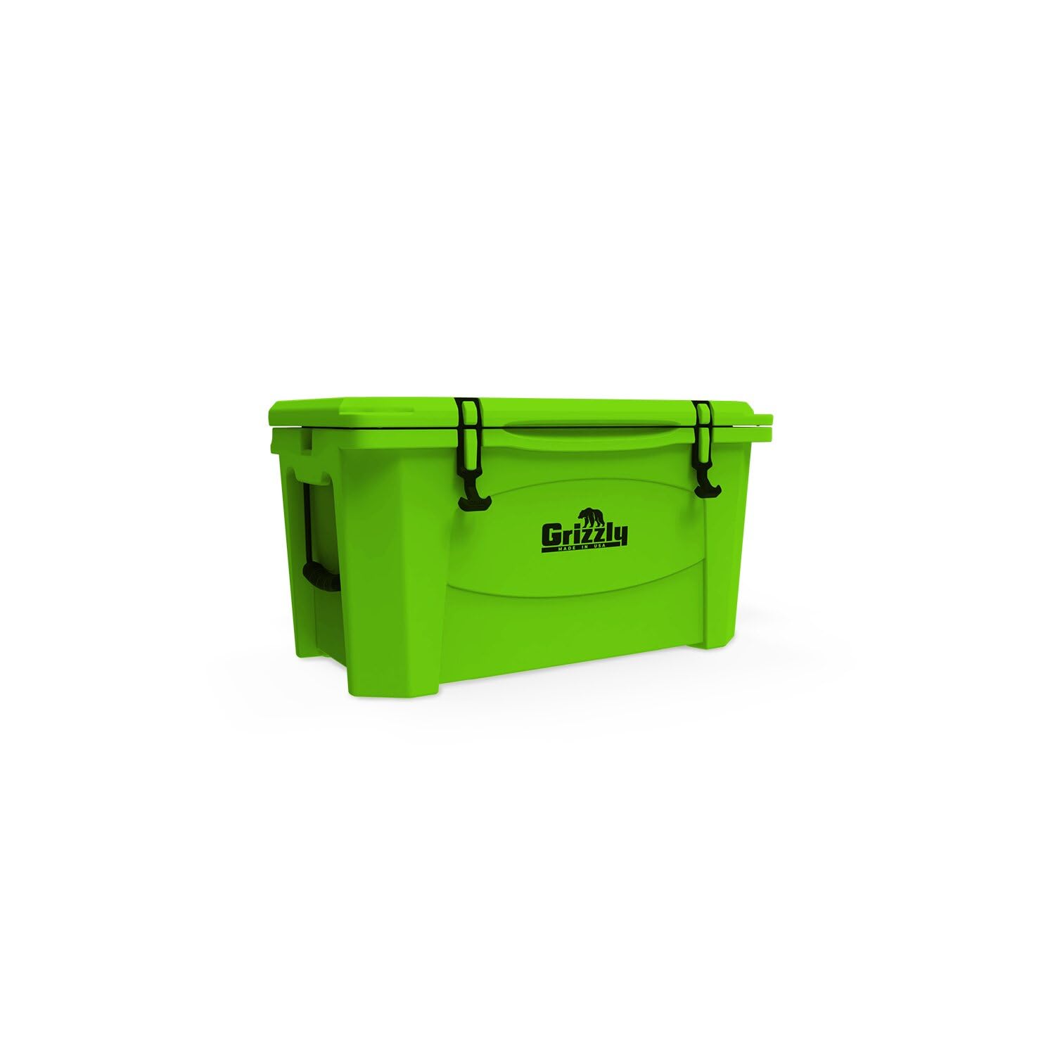60 Cooler Grizzly | 60 qt Ice Chest Durable Rotomolded Insulated | Made in USA | Warranty for Life | For Beach Boat Camping Fishing Hunting | G60 | Lime Green