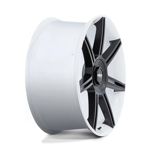 R908 Rotiform 22X12 5X130 WHT M-BLK-SPK 60MM - R908221263+60