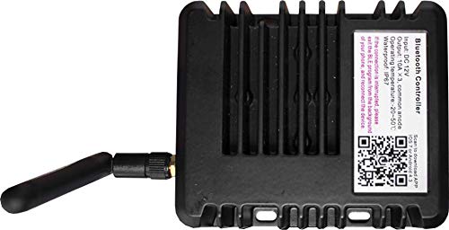 Race Sport Lighting HydroBLAST MSUWBTC12V Marine Bluetooth RGB Multicolor Controller with 2 RGB Outputs - 360-Watts DC12V input/output