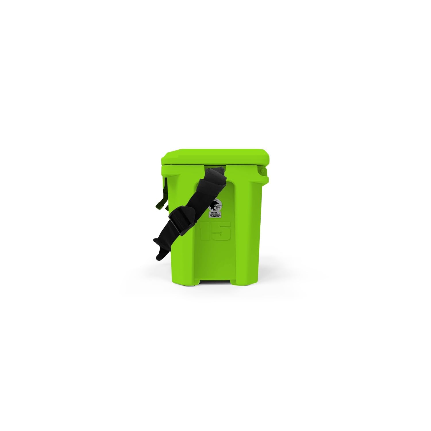 15 Cooler Grizzly | 15 qt Ice Chest Durable Rotomolded Insulated | Made in USA | Warranty for Life | For Beach Boat Camping Fishing Hunting | G15 | Lime