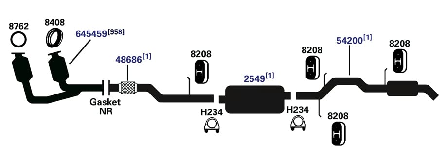 EXHAUST PIPE AP Exhaust - 48686