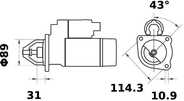 MS274 Mahle Starter