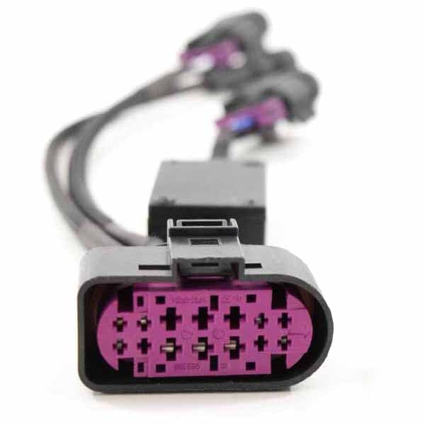 Dodge Ram Morimoto Conversion Harness (2013-2018) OEM Projector Headlight Conversion Harness for Quad Halogen Lights, Plug and Play (1x H125)