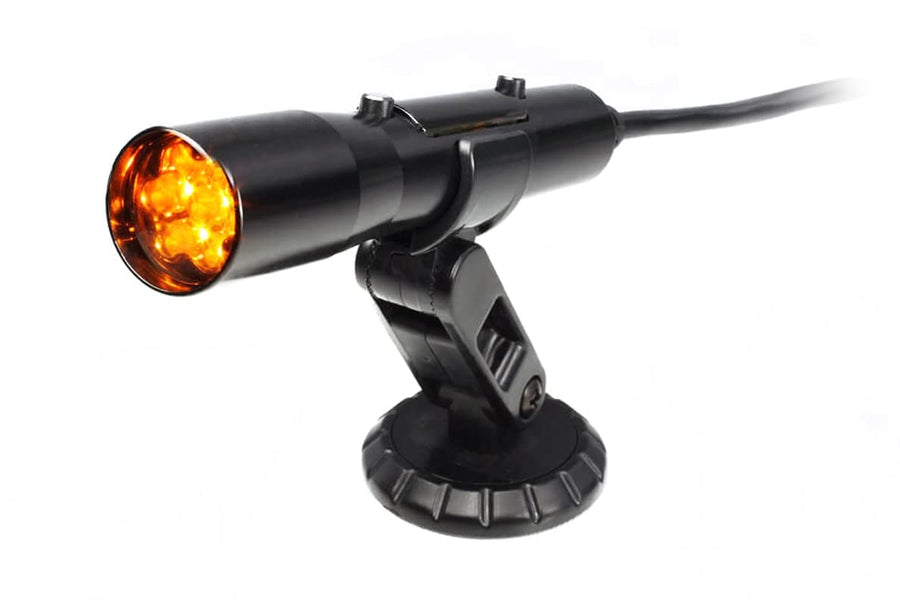 Sniper Holley 840008 Standalone Shift Light Black with Yellow LED Direct Wire Hookup